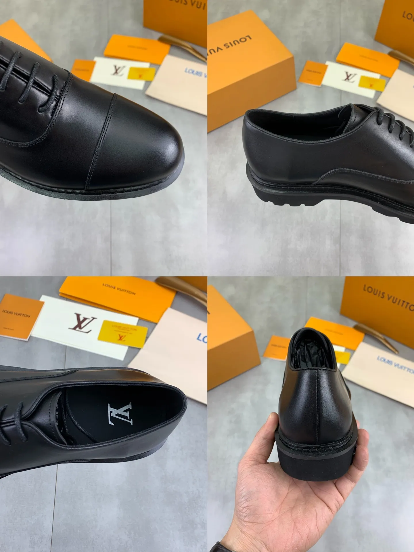 Factory price P820 💎💎💎Top version LOUIS VUITTON [Louis Vuitton] - LV men's business casual leather shoes, luxurious and noble 👞All imported original cowhide, just to create a more comfortable wearing experience, upper: original high-end calfskin➕Imported soft cowhide lining, original lightweight foam outsole✔️Color: 3️⃣colors available Size: 39-44 (38.45 46 can be customized (non-returnable)